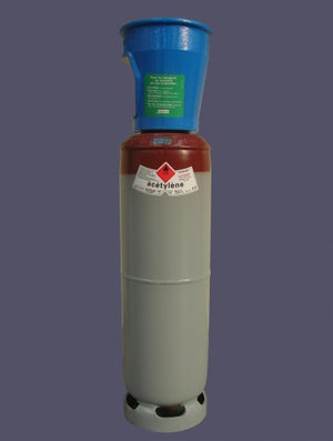 VEVOR Cylindre de Recharge de Gaz CO2 2,3 kg Rempli Bouteille CO2 en Alu  avec