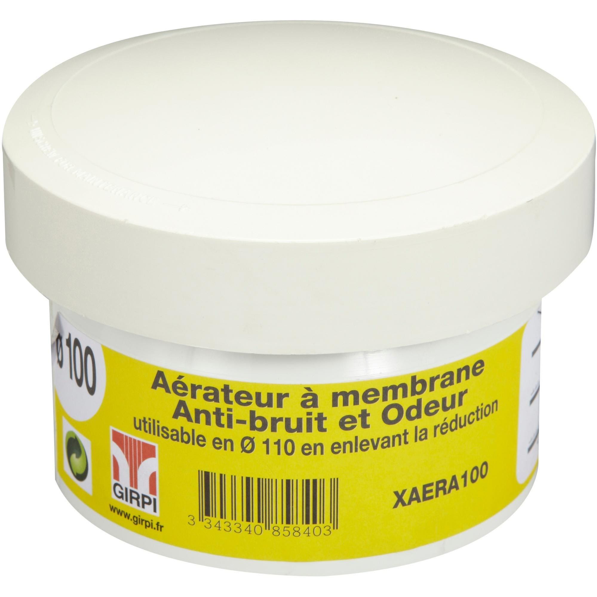 Clapet Anti Odeur Aerateur A Membrane, Ø 50-32, Gris - Capricorn