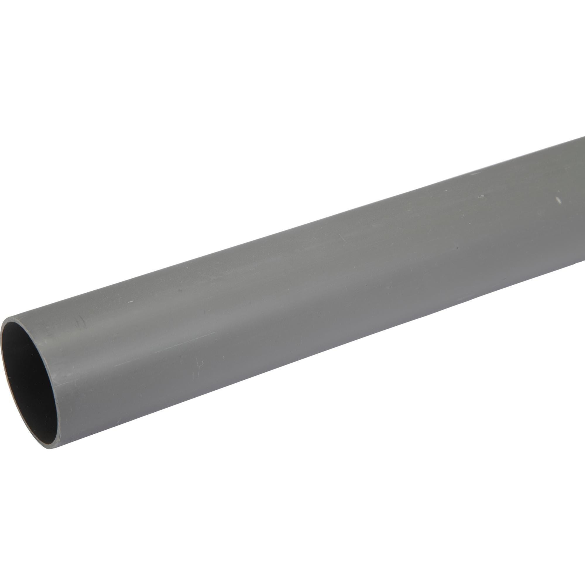 Tube PVC évacuation gris clair RAL 7037 - Ø50 mm - Barres de 4m Pompe de  relevage et station - Achat sur