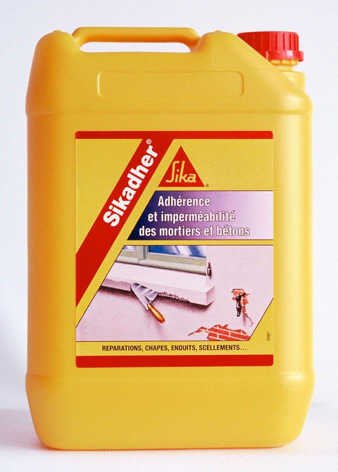 Additif d'adhérence et d'imperméabilité pour mortiers - SIKA Sikadher 80 GP  - 5L - Espace Bricolage