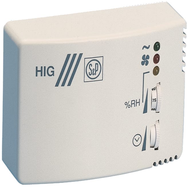 Accessoire aération hygrostat timer 2a pour aérateur pvc S&P Hygro