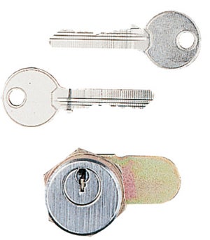 Barillet batteuse pour boîte aux lettres Ø 24 mm - 2 clés - Pextra