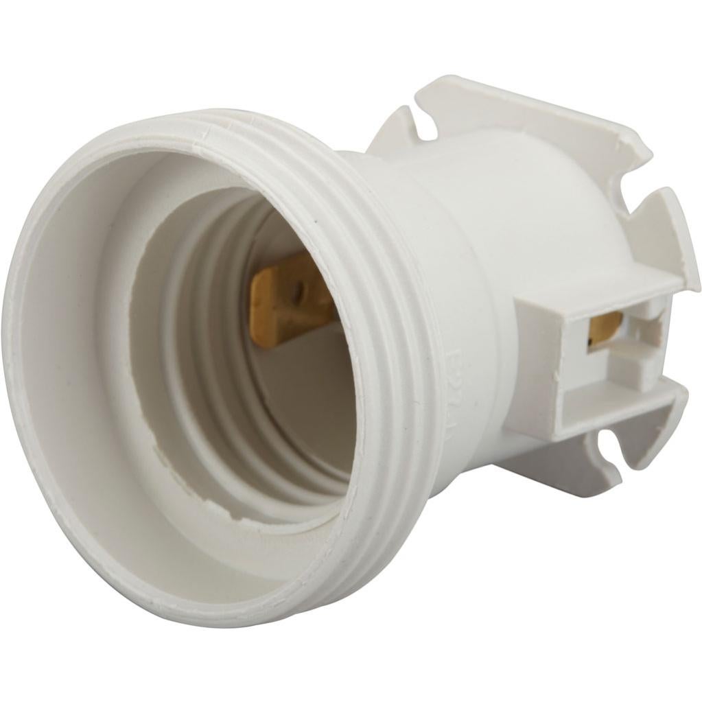 Lot de 20 douilles électriques e27 vis polyester blanc ZENITECH Leroy Merlin
