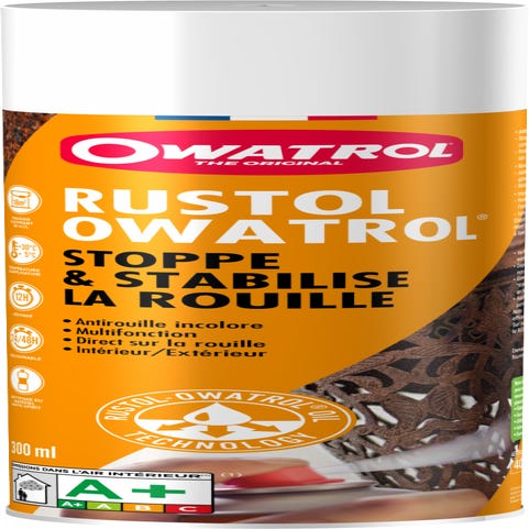 Protection antirouille extérieur / intérieur Rustol OWATROL, incolore, 0.30  l