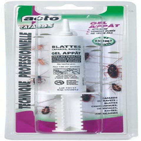 Anticafards gel seringue cafards, blattes, ravets ACTO, 25gr
