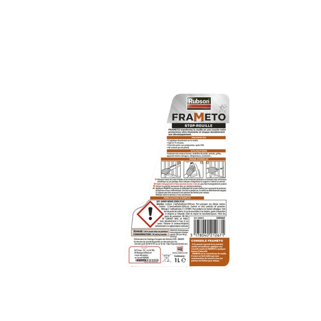 Traitement anti-rouille - Rubson - Frameto - 90 ml Rubson