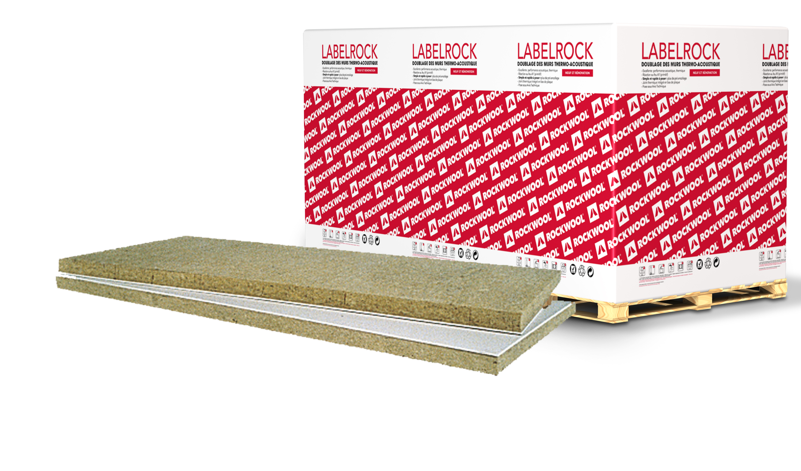 Doublage En Laine De Roche Labelrock Rockwool 25x12m Ep10100mm R29 Leroy Merlin 