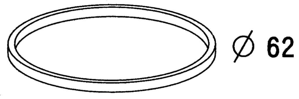 Joint de bonde plat caoutchouc pour évier - 56 x 80 x 3 mm - Noyon &  Thiebault