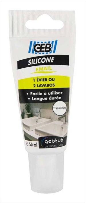 Joint silicone sanitaire transparent 280 ml - Brenner