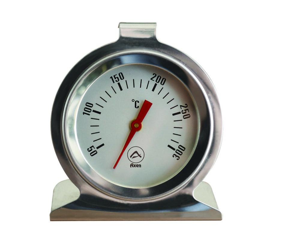 Thermometre four,thermomètre en acier inoxydable de 2.5 pouces, thermomètre  bimétallique pour four à barbecue, 0 à 120 ° C, étanche IP55. précision de
