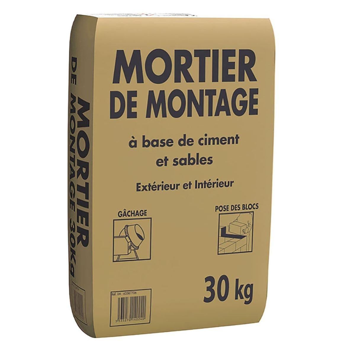 1 Sac De Ciment Combien De Sable Mortier Prêt emploi PRB, 30 kg | Leroy Merlin