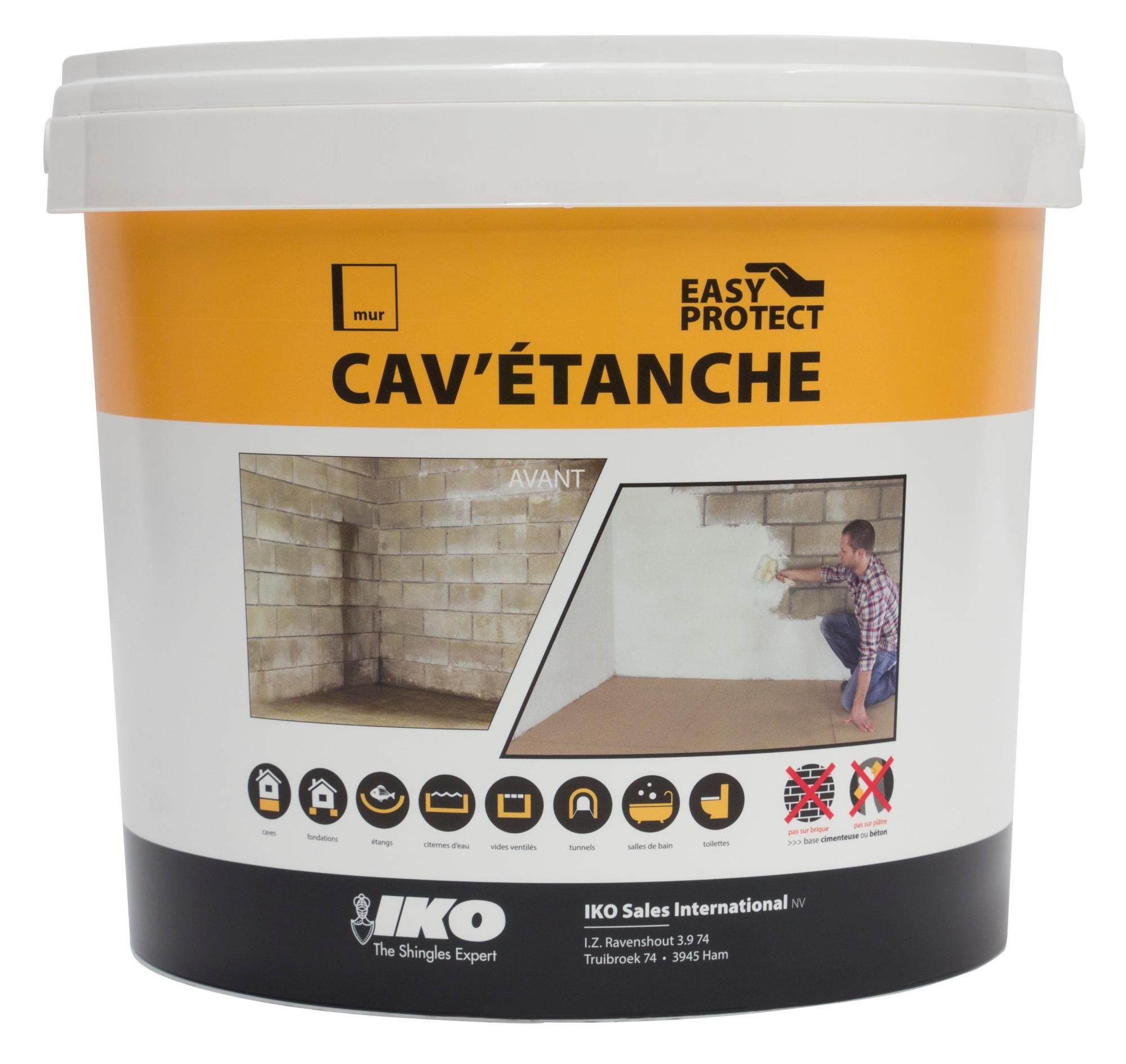 Enduit ciment pour cave IKO 5 kg blanc