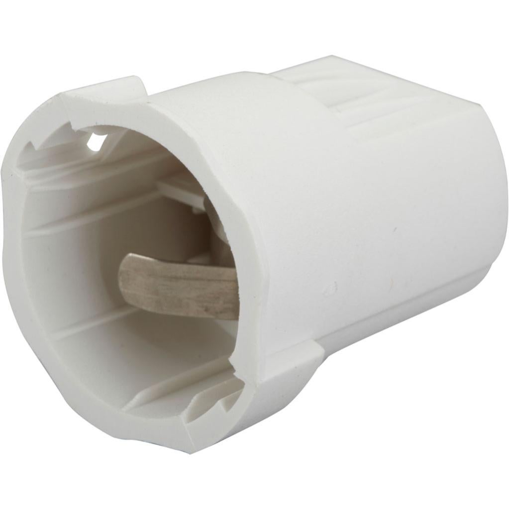 Lot de 20 douilles électriques automatique B22 nylon, blanc Leroy Merlin