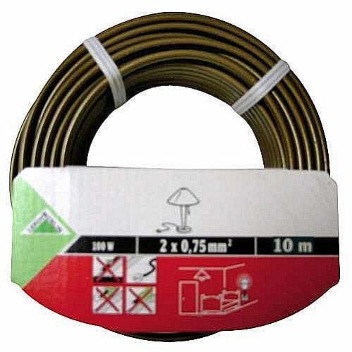 Rallonge Intérieur H03VVH2-F Diall 2 X 0.75mm² 3m Prise Blanc