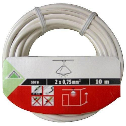 Câble électrique 3 G 0.75 mm² h03vvf L.10 m, blanc