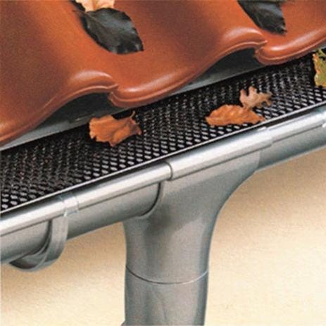 Ensemble de protection de gouttière de toit Grilles grillagées + attrape- feuilles