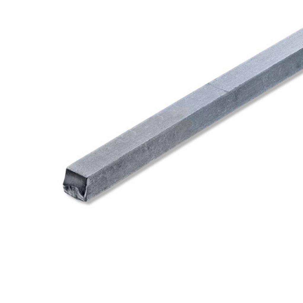 Carré Aluminium Brut 8x8mm - Longueur 1m - Pour Décoration Et Aménagement Intérieur - Surface Lisse Et Mat