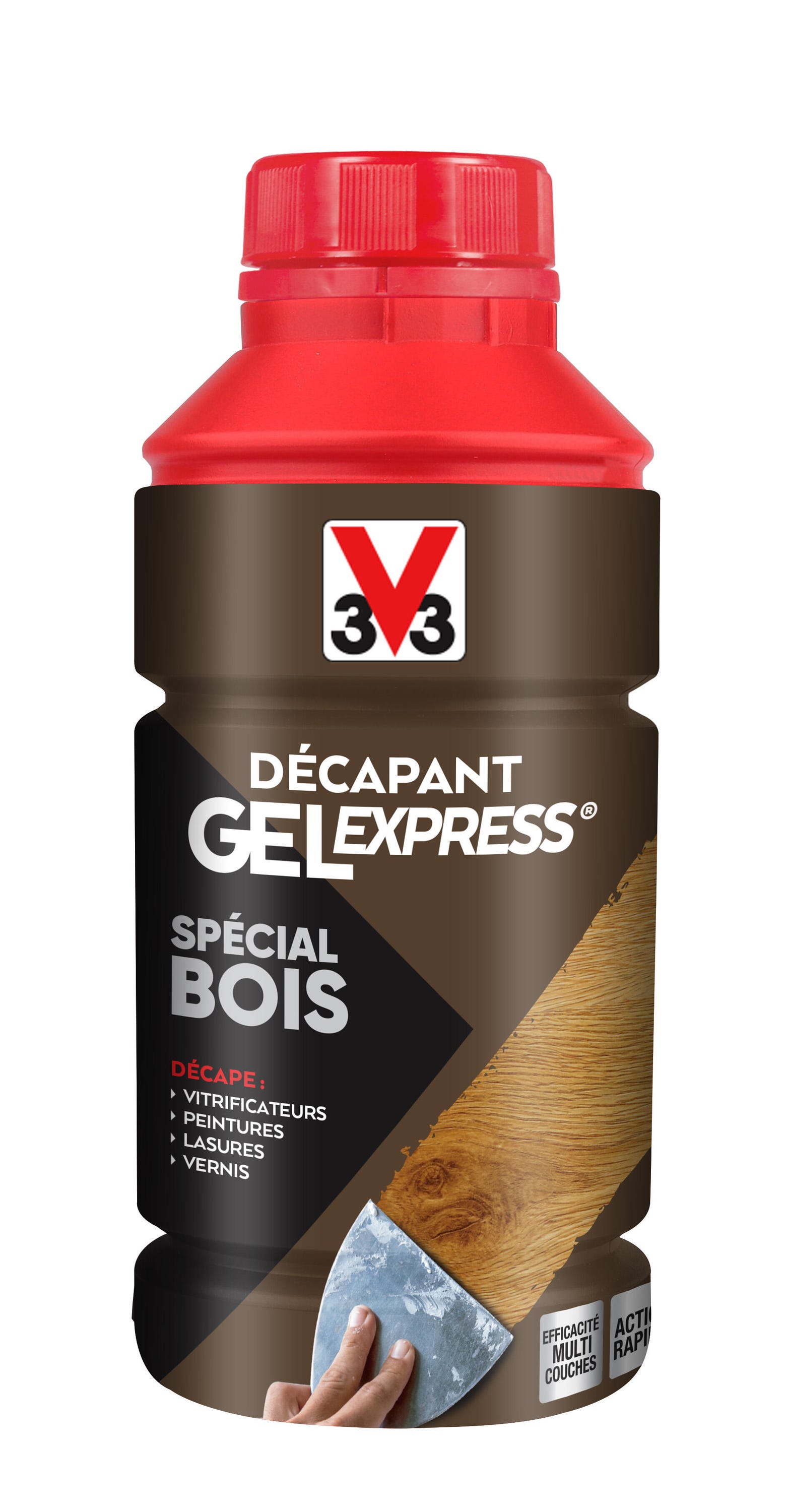 Décapant bois V33 Gel express 0.5 l
