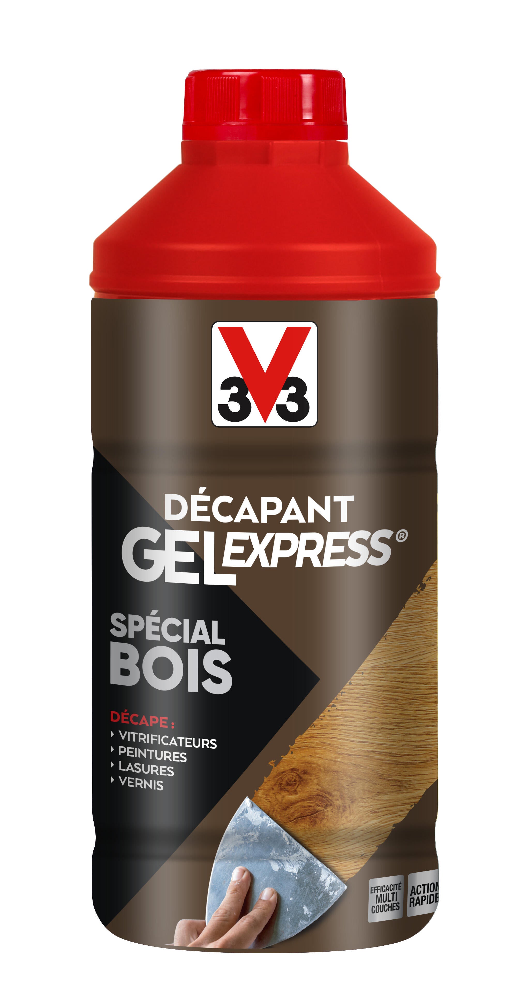 Décapant bois V33 Gel express 1 l