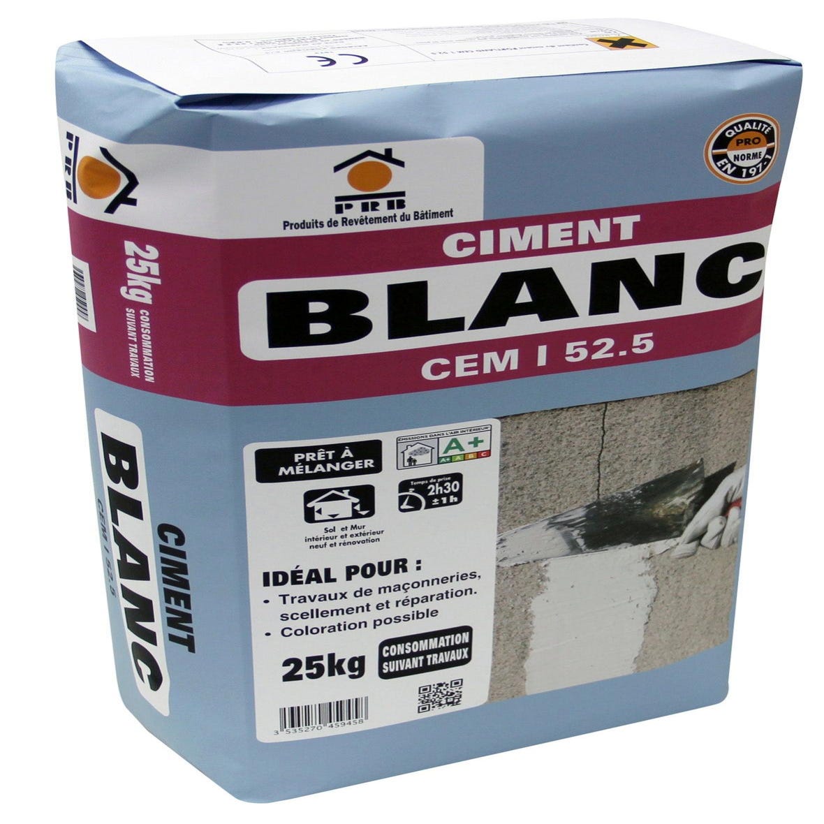 Ciment Blanc 25 Kg