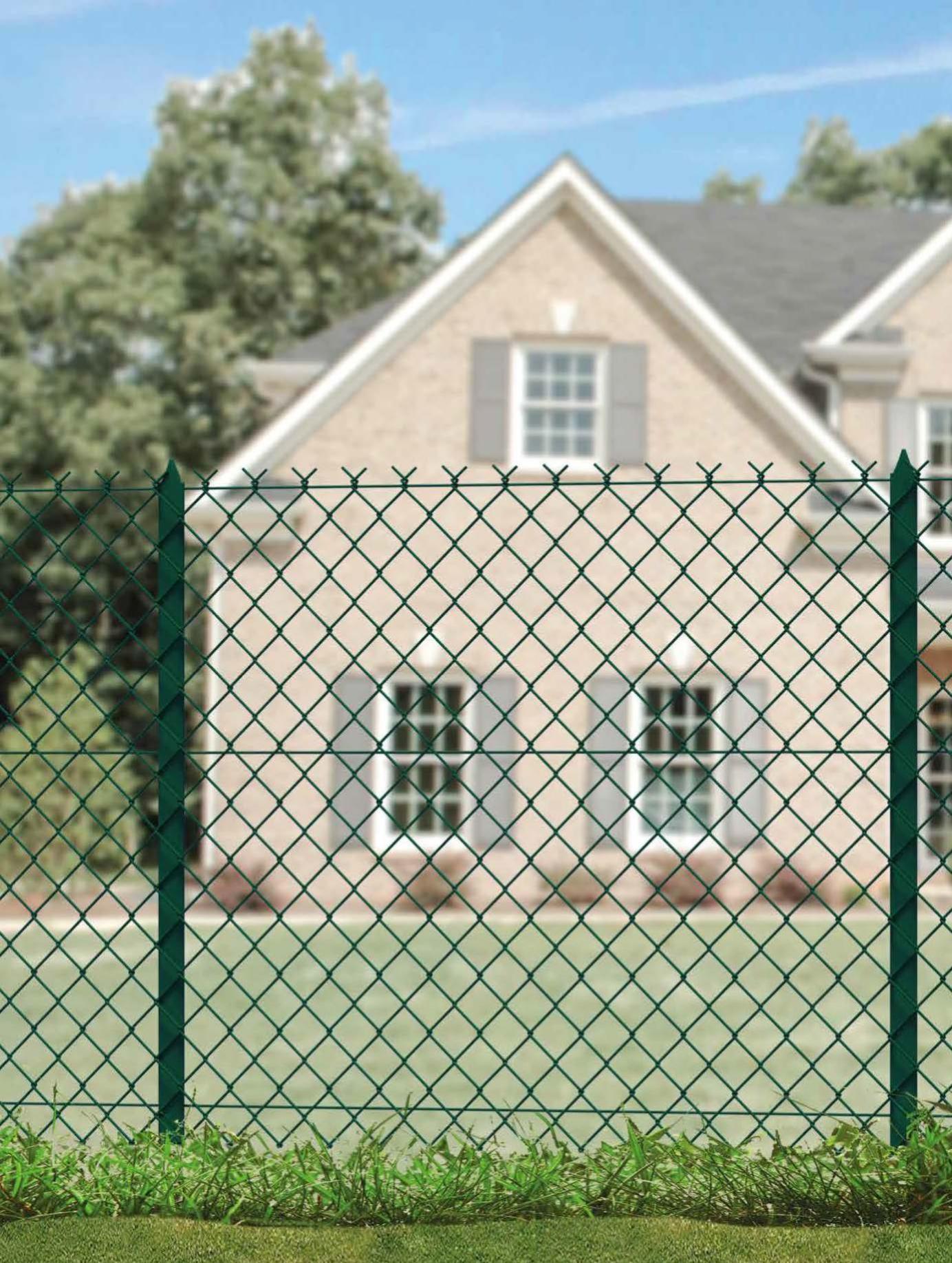 Piquets de clôture poteaux 150 cm vert metallzaun Maille Clôture Jardin Quickfix clôture 