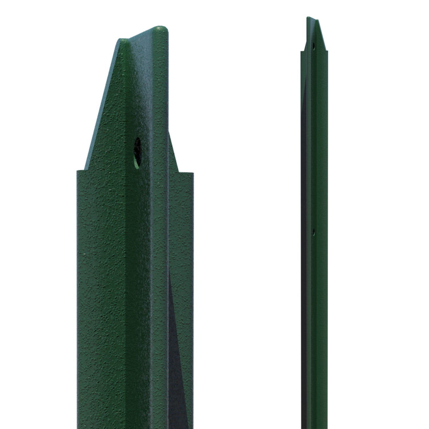 Piquet vert, H.200 x section.30x30x3 cm
