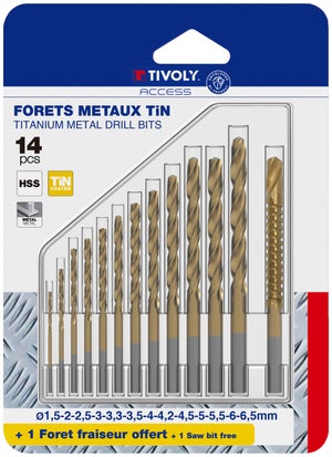 Foret métal HSS Titanium Kreator en coffret de 10 forets - Provence  Outillage