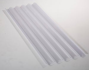 Pack de 3 plaques de polycarbonate de remplacement - ep. 6mm gris longueur  294cm