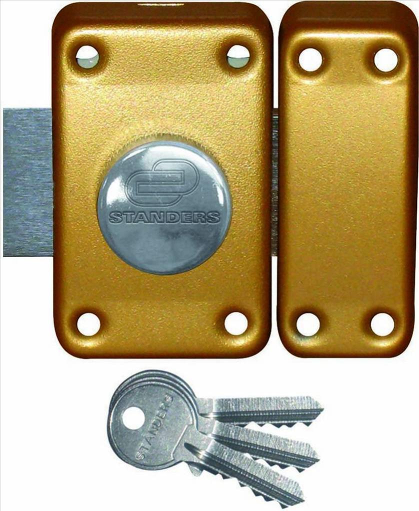 Verrou bouton / cylindre, 45 mm, STANDERS City 5g 10020451bstd blanc