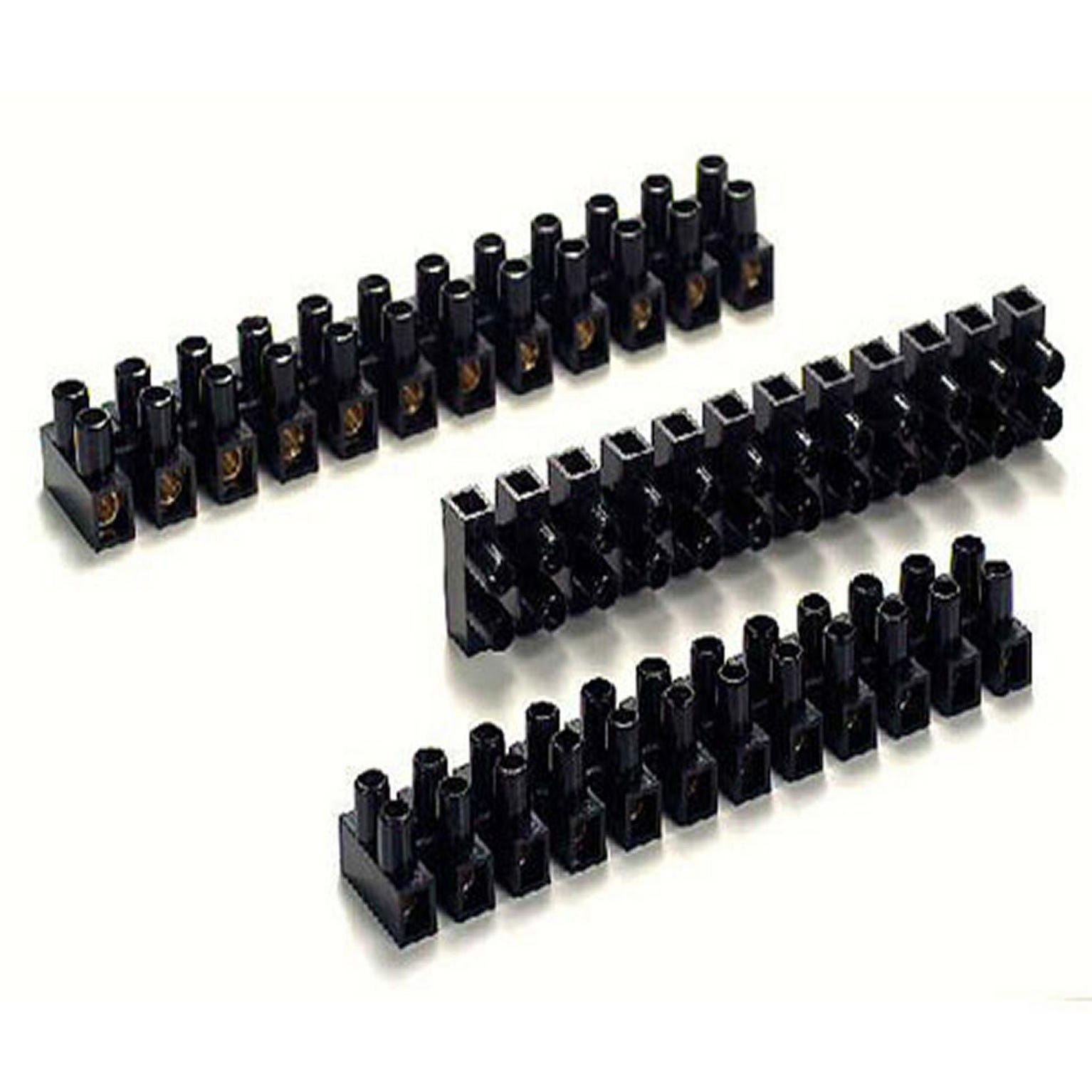 Jeu de 6 barrettes de dominos électriques, 2.5 à 10 mm² rigide et souple  VOLTMAN