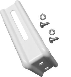 ZZLZX 1 paire de 2 supports de montage muraux verticaux de 3,8 cm pour store vertical avec clips de fixation à l'extérieur