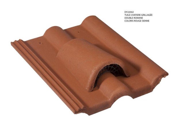 Chatière et grille MONIER rouge