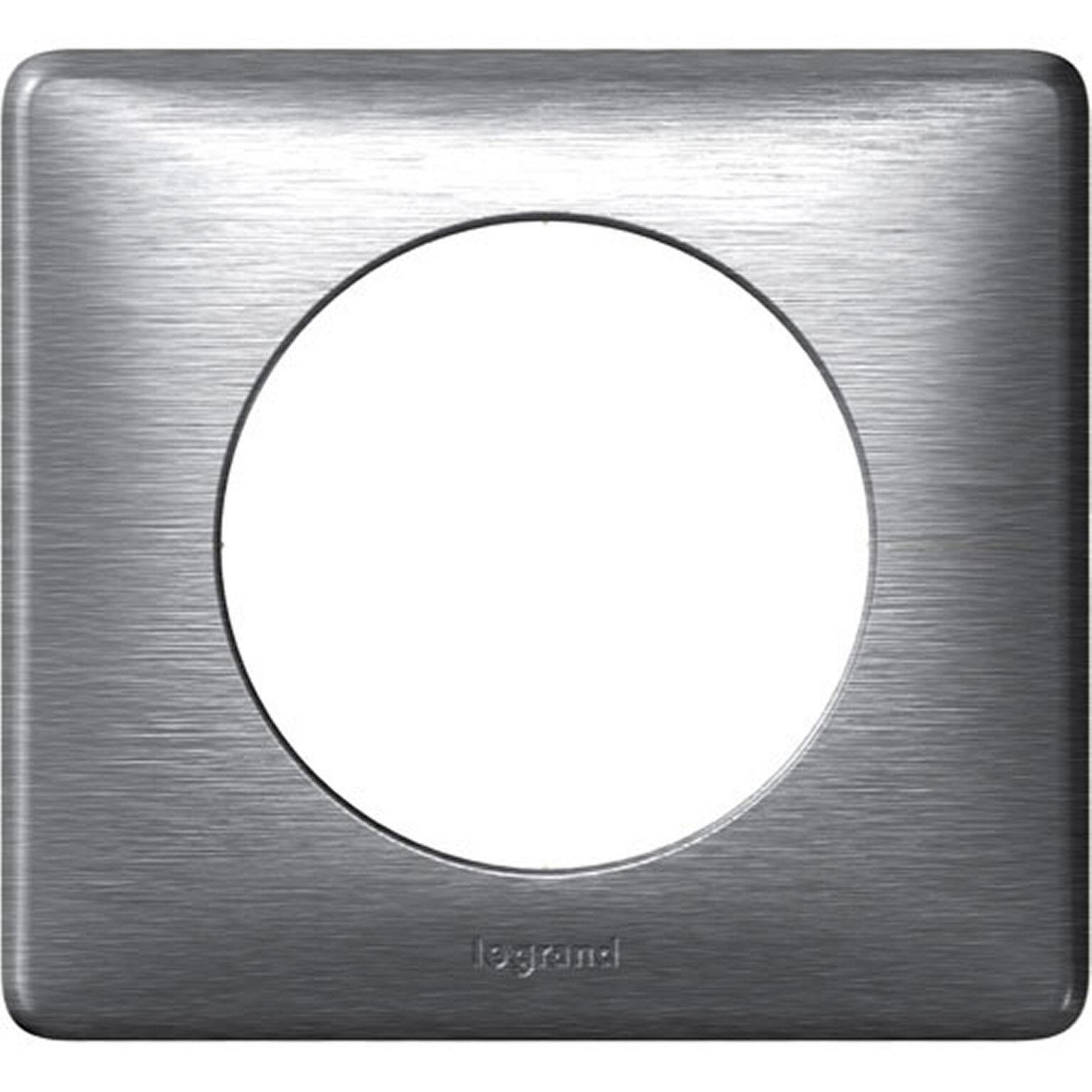 Plaque simple Céliane, LEGRAND, aluminium