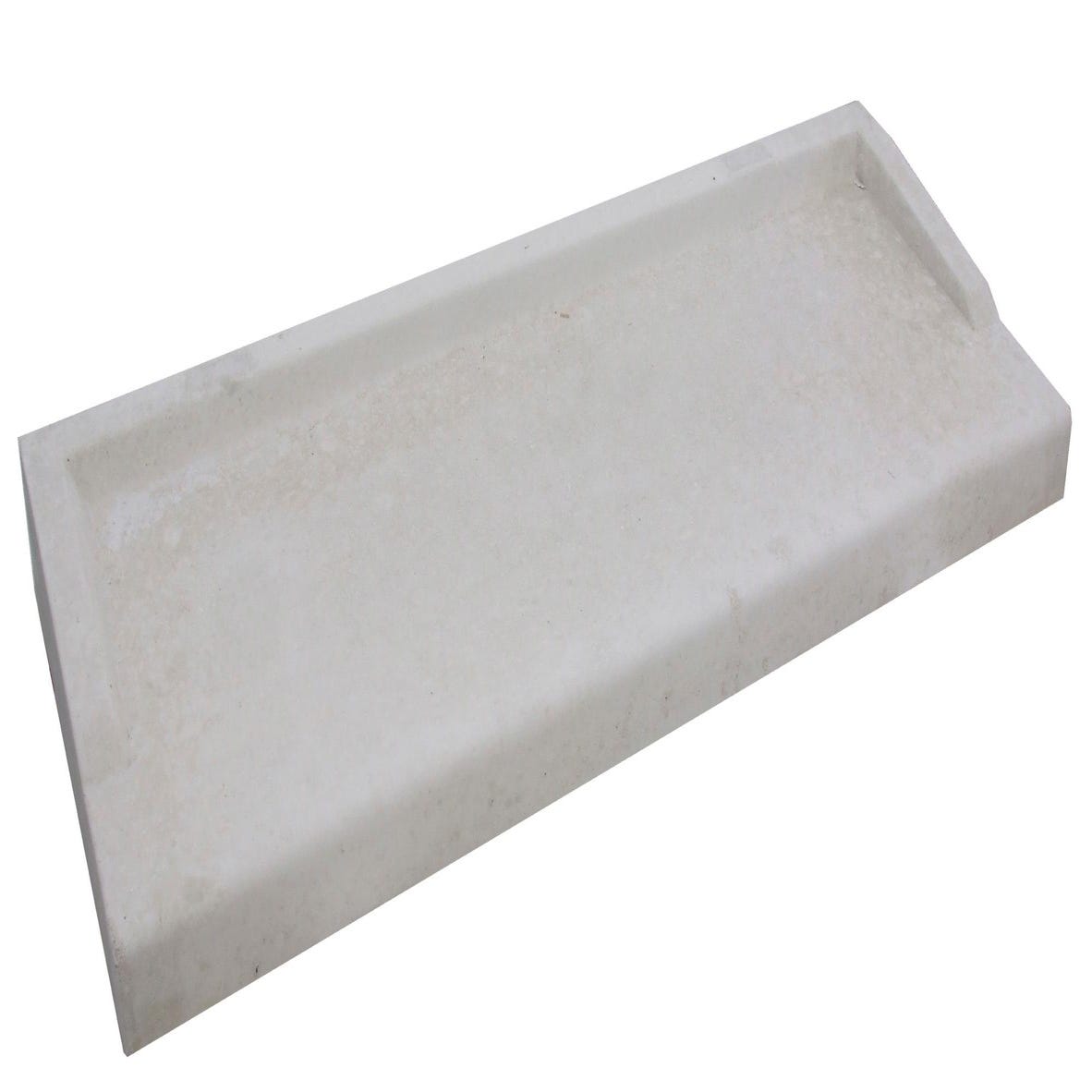 Tablette PVC/fenêtre blanc intérieur/extérieur larg.400 mm - Ep9mm