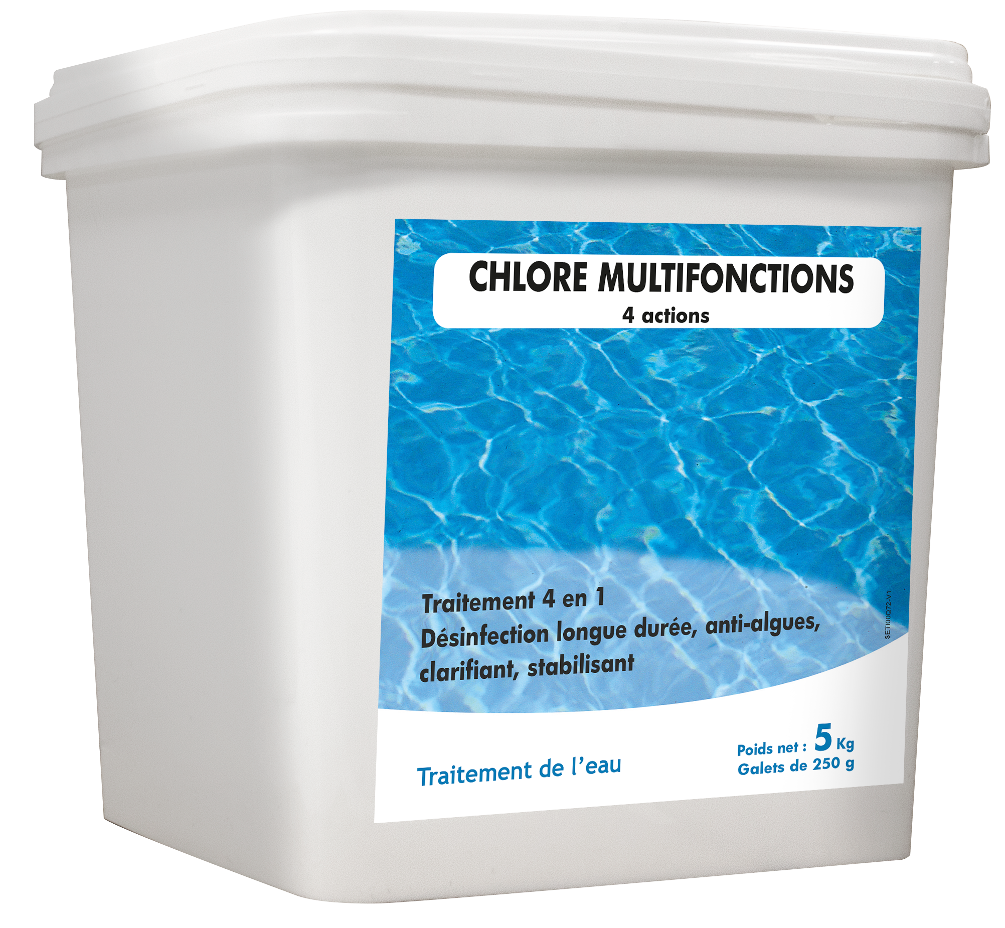 Chlore Multi Actions 5 Kg - Azur Clean Piscine