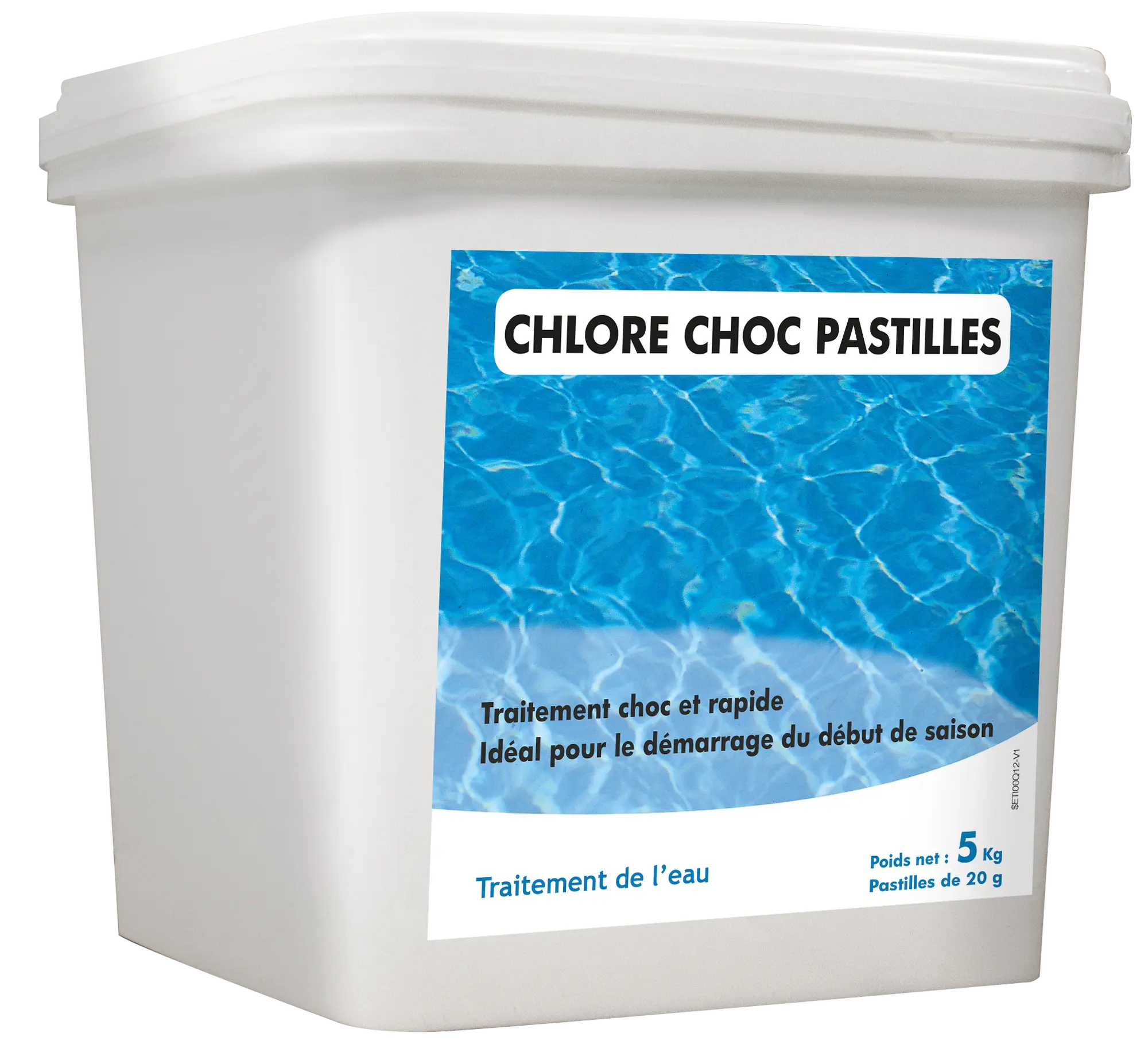 Pastilles de chlore 5KG - entretien piscine - désinfection de la