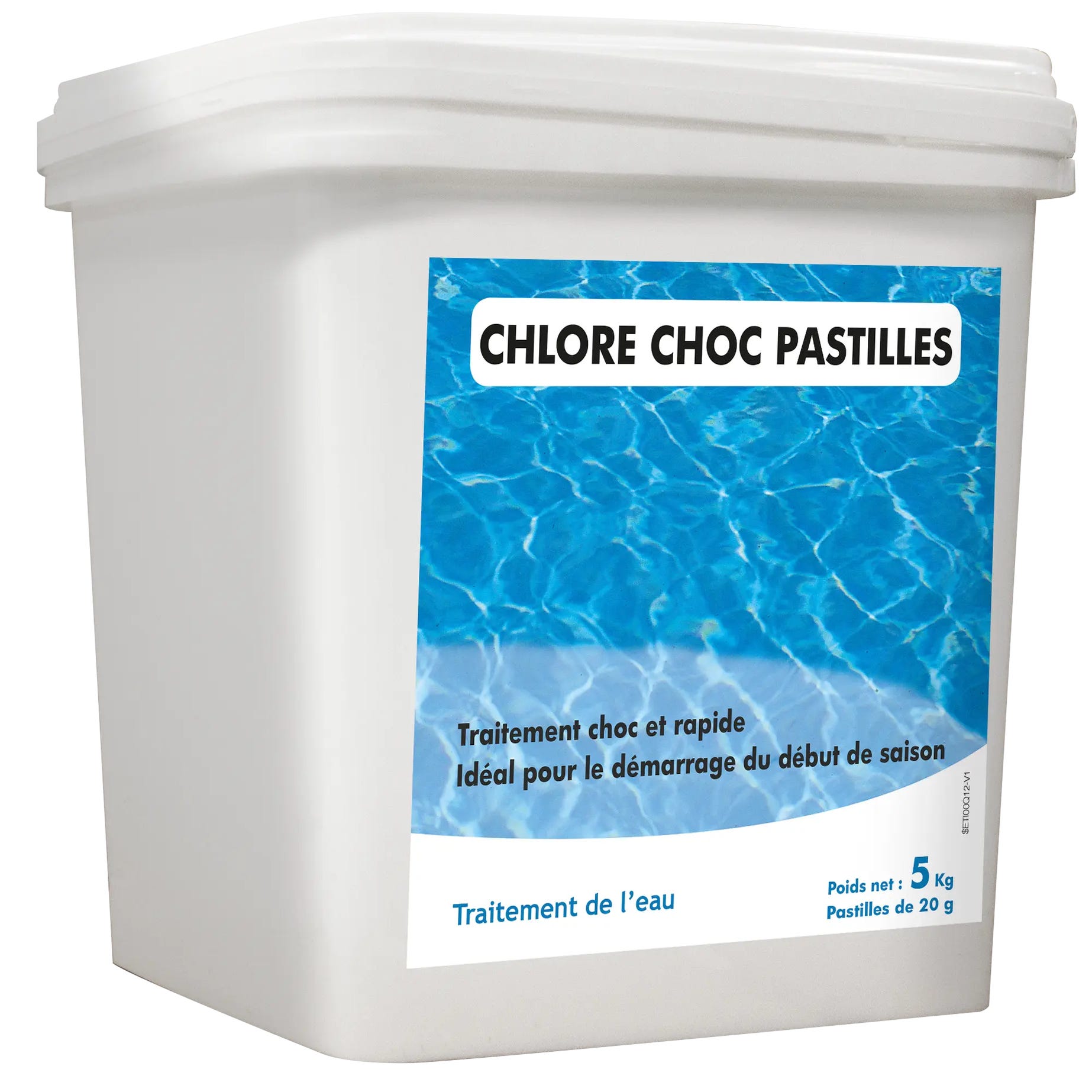 Chlore choc non stabilisé en poudre - Seau de 5 kg - H2o Piscines