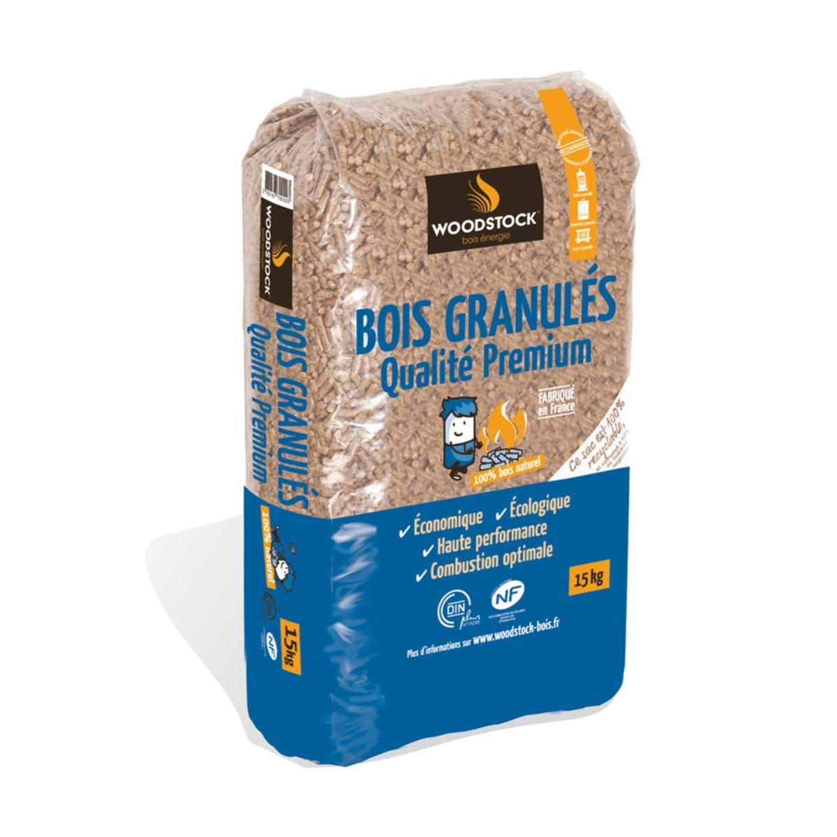 Prix moyen sac discount de granules bois