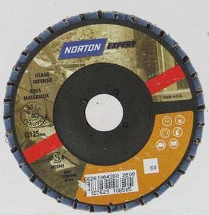 Disque meuleuse Decap Extrem matériaux Ø125mm Norton - Grain36, Disque  pour meuleuse d'angle