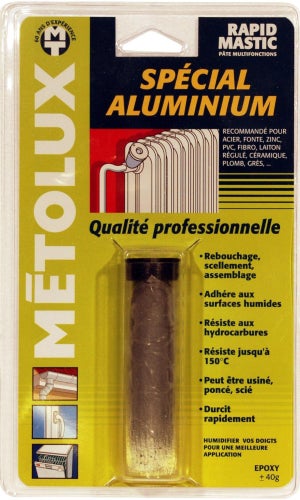 Soudure à froid spécial aluminium METOLUX Rapidmastic a