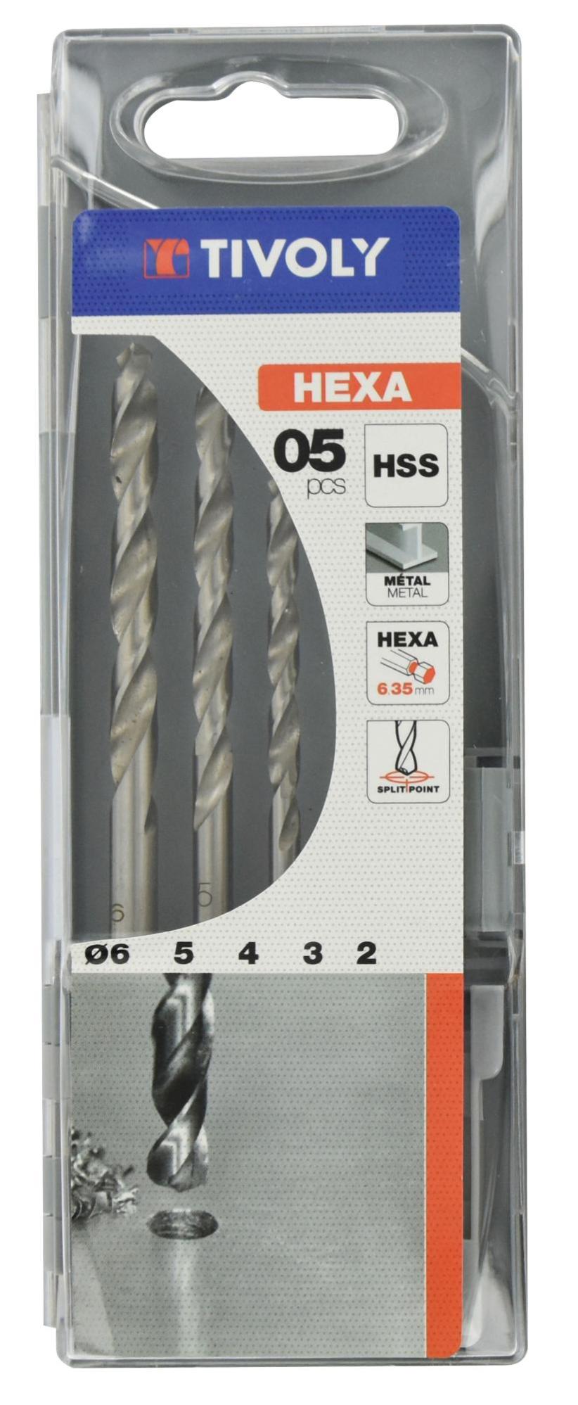 HSS Foret métal diamètre 22 mm queue réduite cylindrique HSS DIN338 pro 