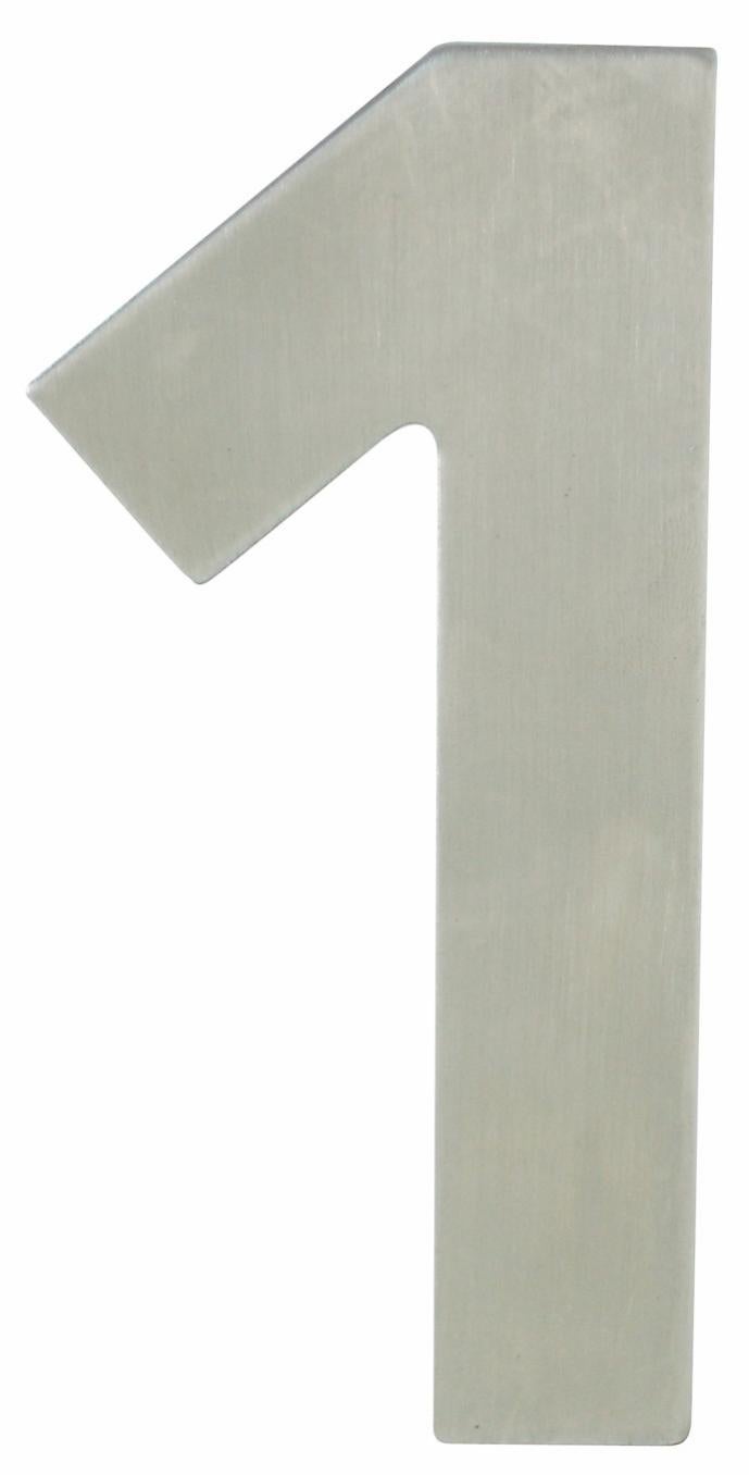 Chiffre 1 en métal galvanisé Hauteur 12 cm 