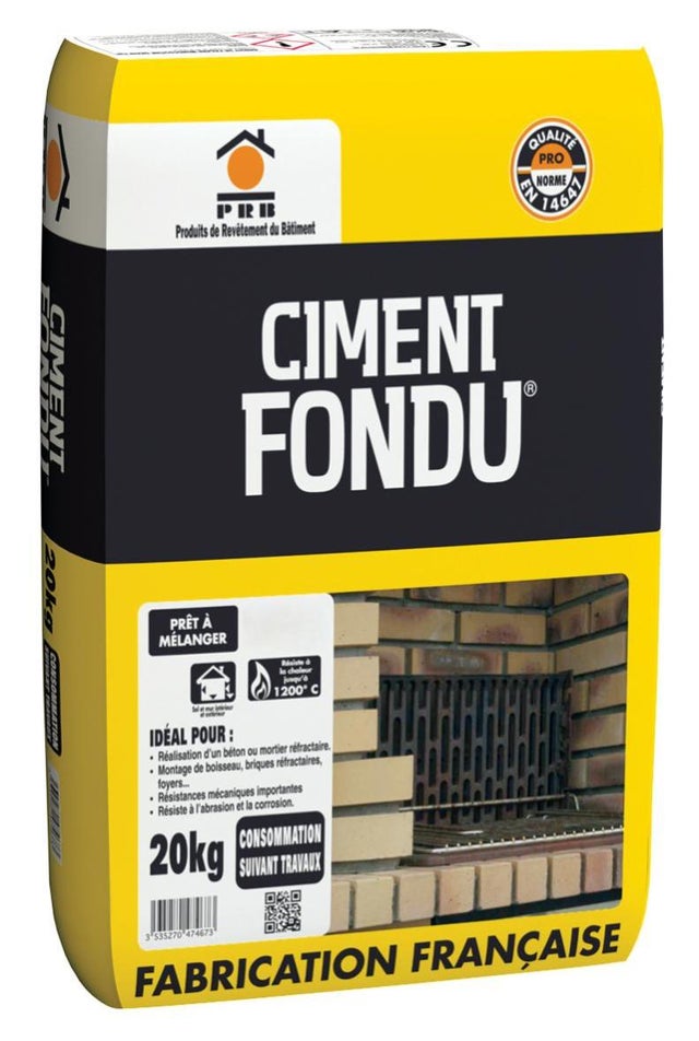 PYROFEU Ciment réfractaire, PYROFEU, 3.5 kg