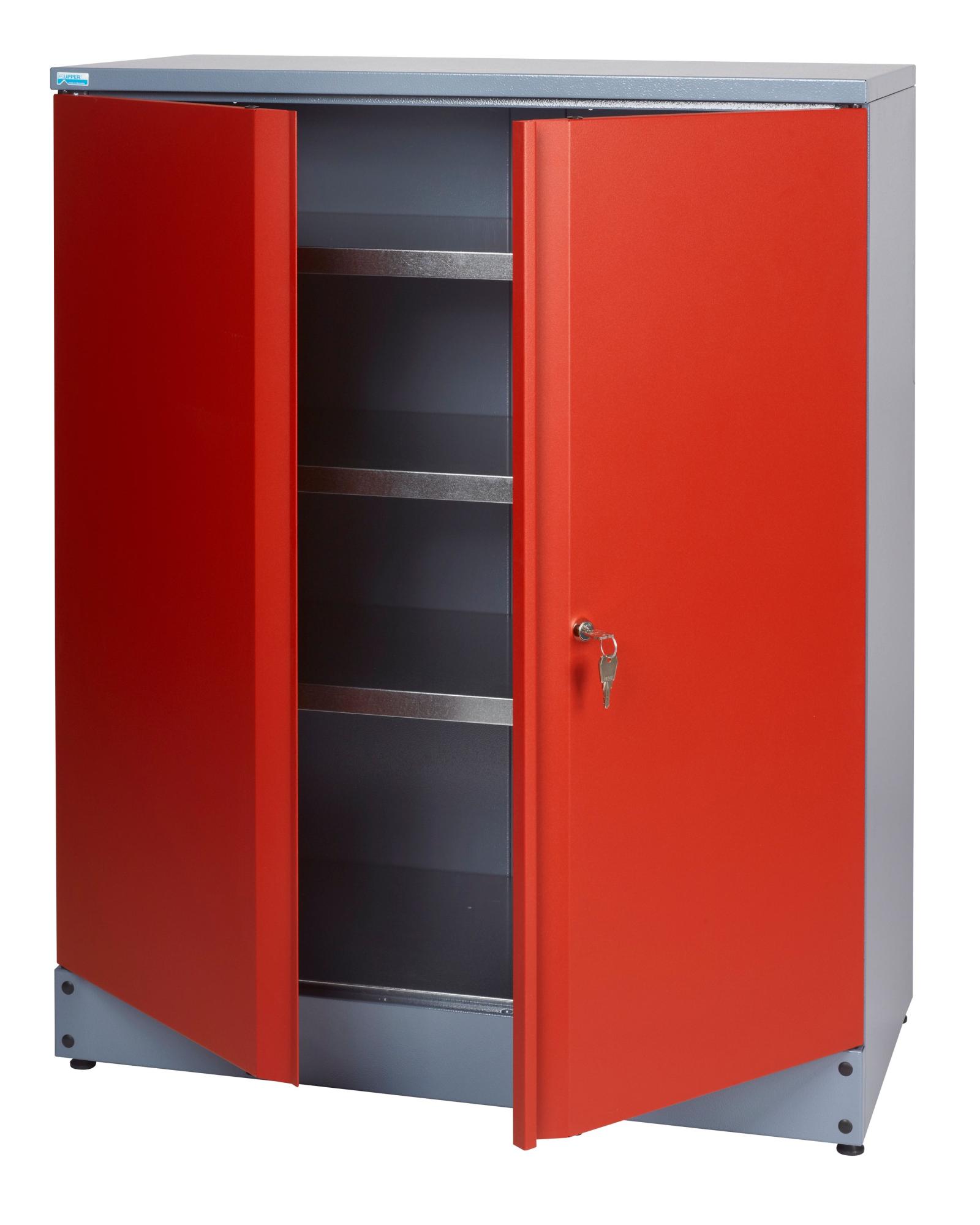 Armoire de rangement en métal rouge KUPPER 91 cm 1 porte Leroy Merlin