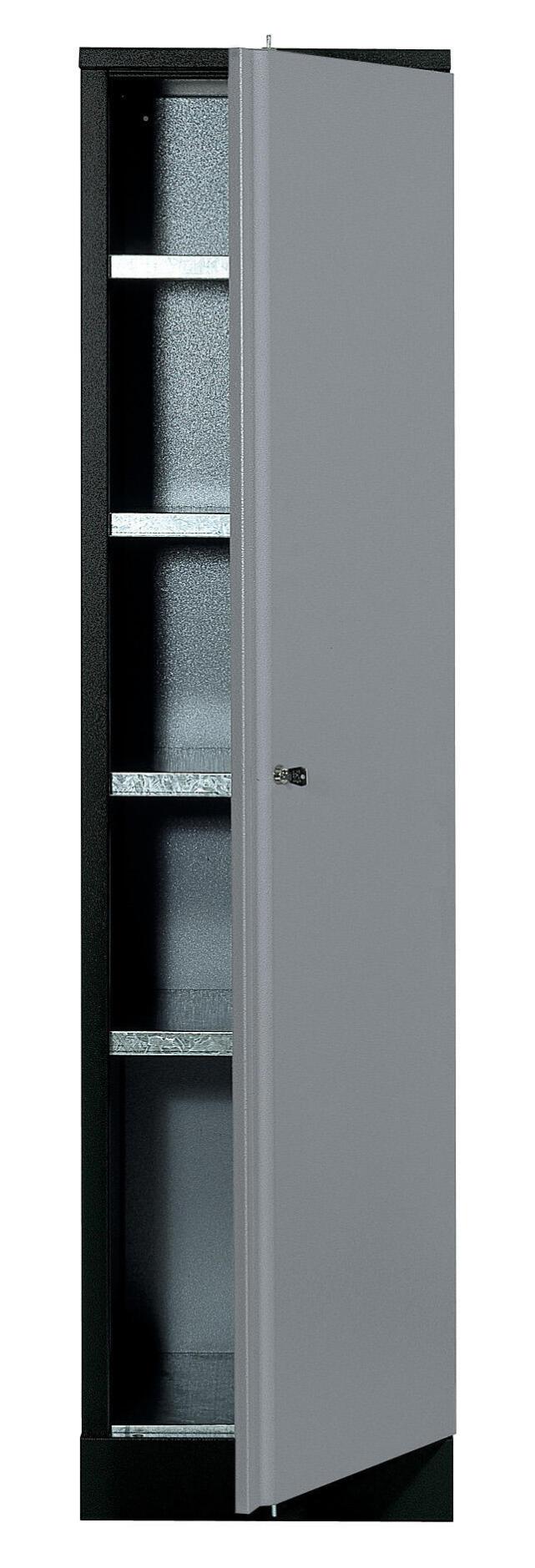 Armoire haute acier 4 étagères KUPPER, l.45.5 x H.180 x P.45 cm Leroy