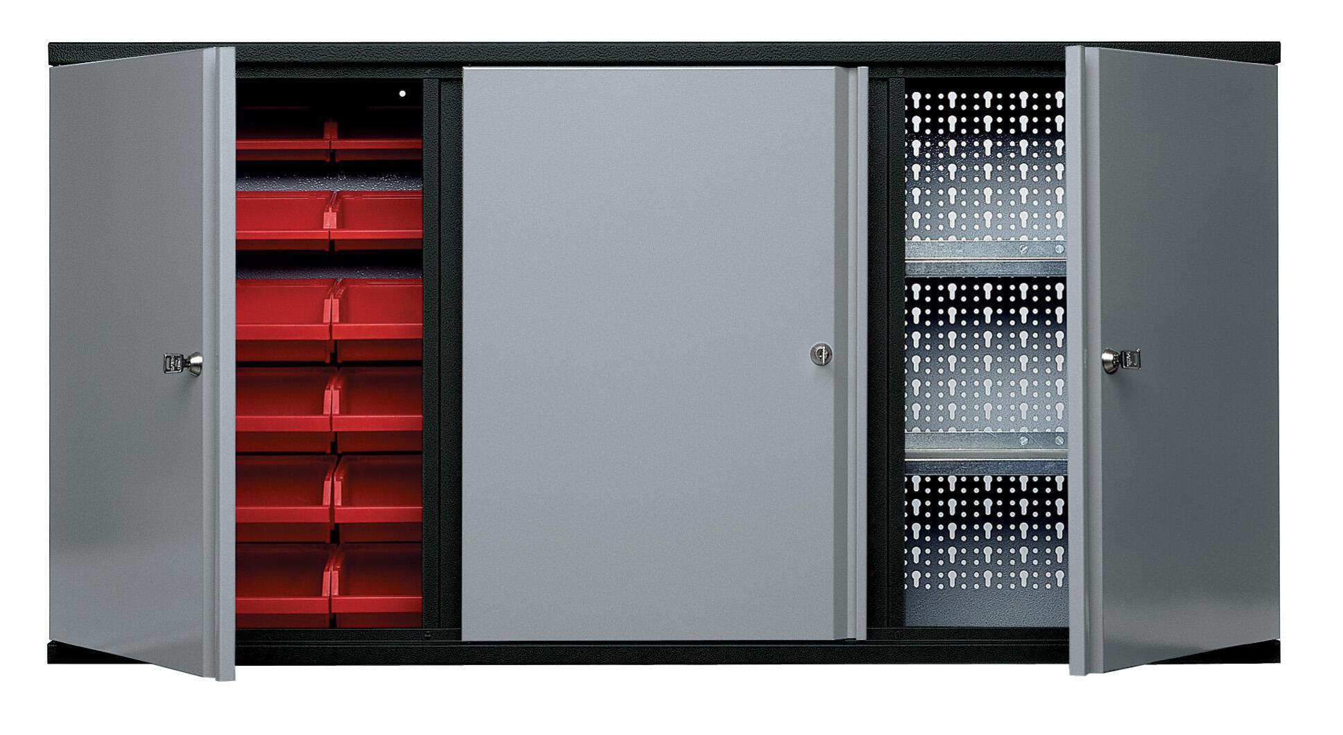 Armoire avec 18 boîtes à becs métal 2 étagères KUPPER, l.120 x H.60 x P