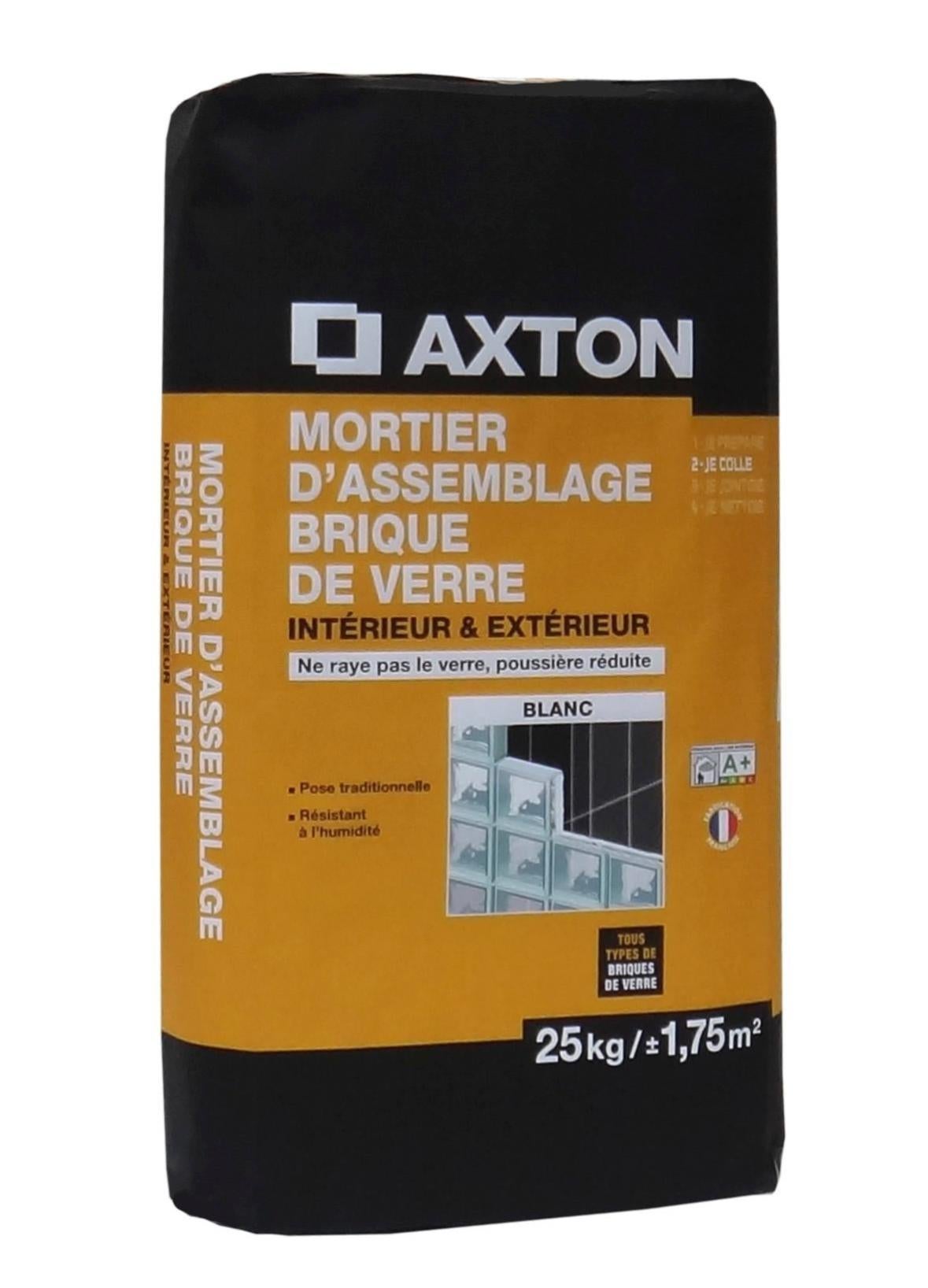 Mortier brique de verre mur, blanc AXTON 25 kg Leroy Merlin — free download