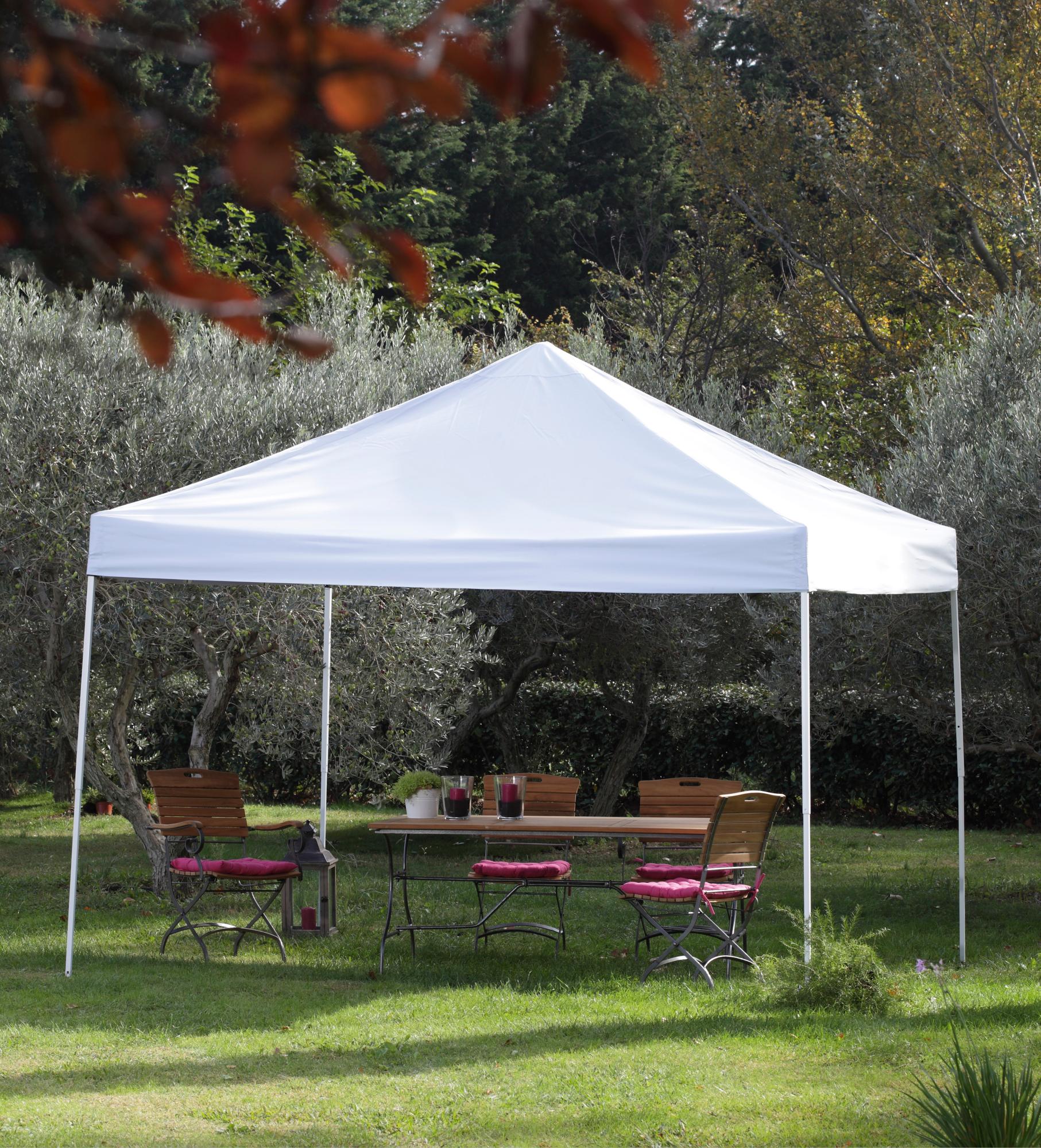 Tente autoportant Télescopique acier blanc, 9 m² | Leroy Merlin