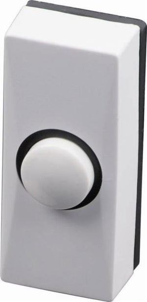 HUBER bouton de sonnette en métal - bouton de sonnette avec plaque  signalétique - bouton de sonnette I en laiton chromé - bouton-poussoir :  : Bricolage