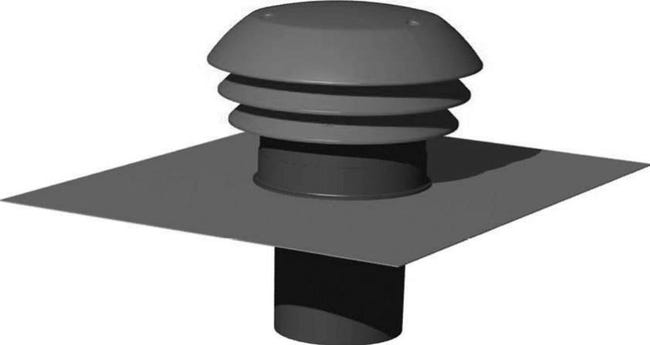 Chapeau toiture PVC EQUATION, Diam.125 mm | Leroy Merlin